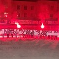 Club Ultras 1984 Cerignola: lo striscione in omaggio ai tre giovanissimi tifosi foggiani morti in un incidente