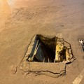 Cerignola, cede un chiusino in Viale di Levante: si apre una voragine