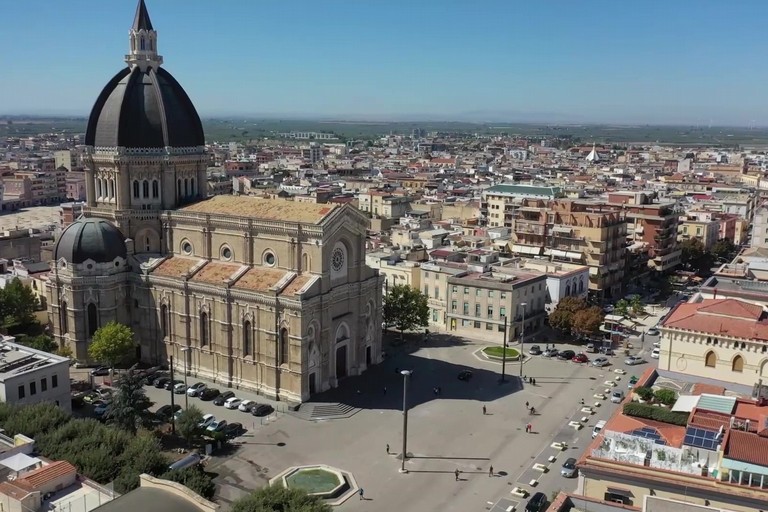 Cerignola vista dall'alto nelle immagini del drone dei Carabinieri