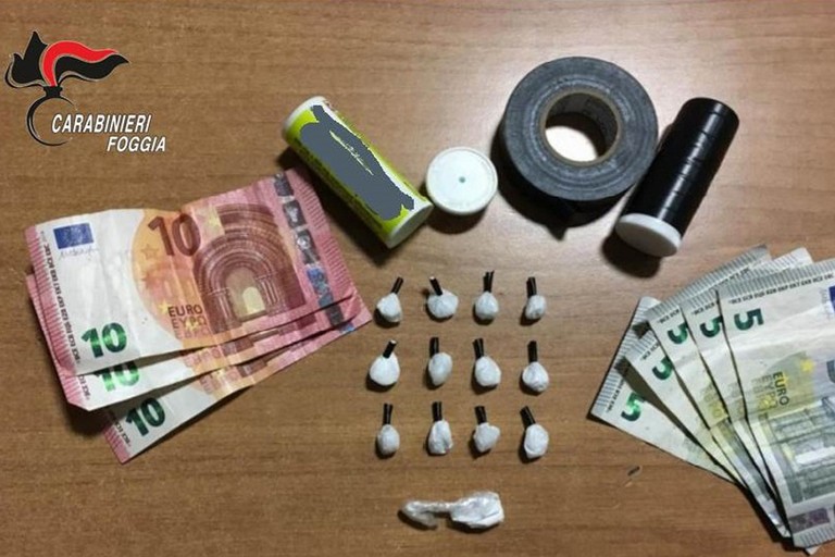 Cocaina e denaro a Cerignola