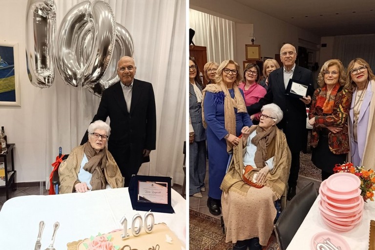 100 anni della signora Lucia