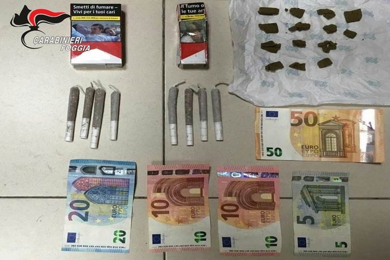 droga a Cerignola, i sequestri