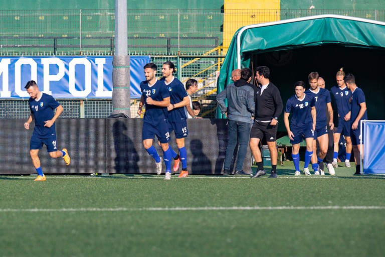 Ingresso in campo Audace Cerignola. <span>Foto Vito Monopoli</span>