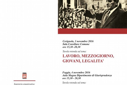 invito Di Vittorio Cerignola e Foggia