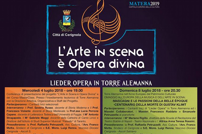 Lieder opera in Torre Alemanna