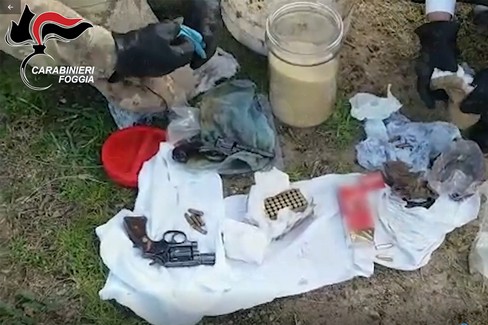 Armi, munizioni e droga sequestrati nelle campagne di Cerignola