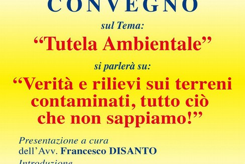 Locandina Convegno su Tutela Ambientale