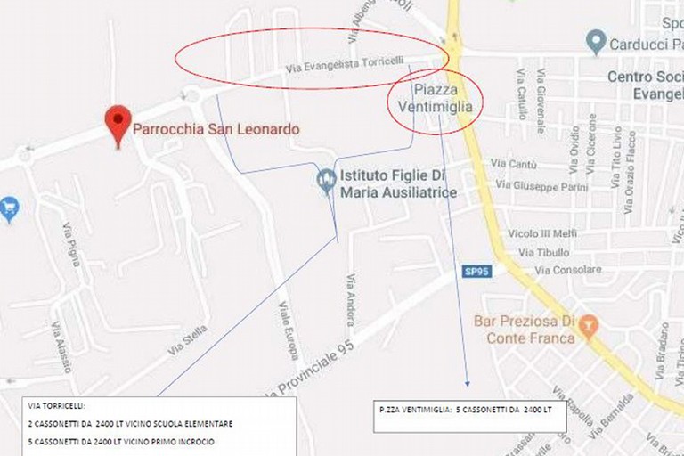 Planimetri lavori Piazza Ventimiglia