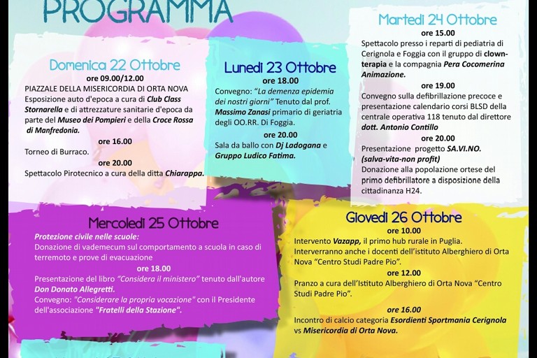 Programma Misericordia Orta Nova