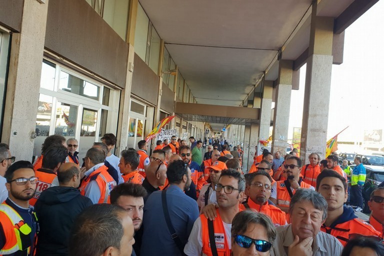 Protesta operatori sanitari