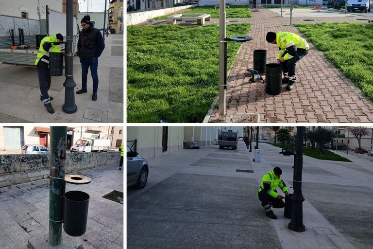 Sostituzione cestini danneggiati