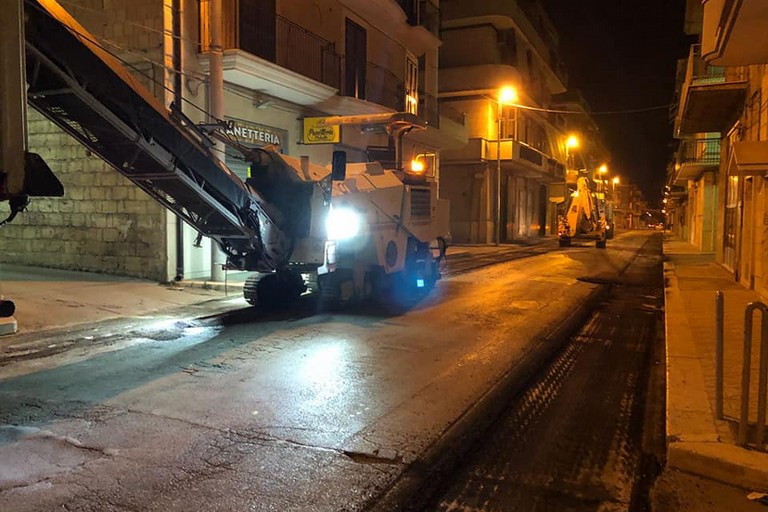 Lavori su Via Santuario Maria SS. di Riplata