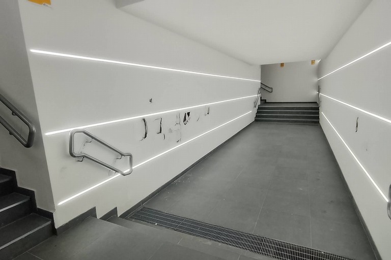 Danni al sottopassaggio della stazione a Cerignola Campagna